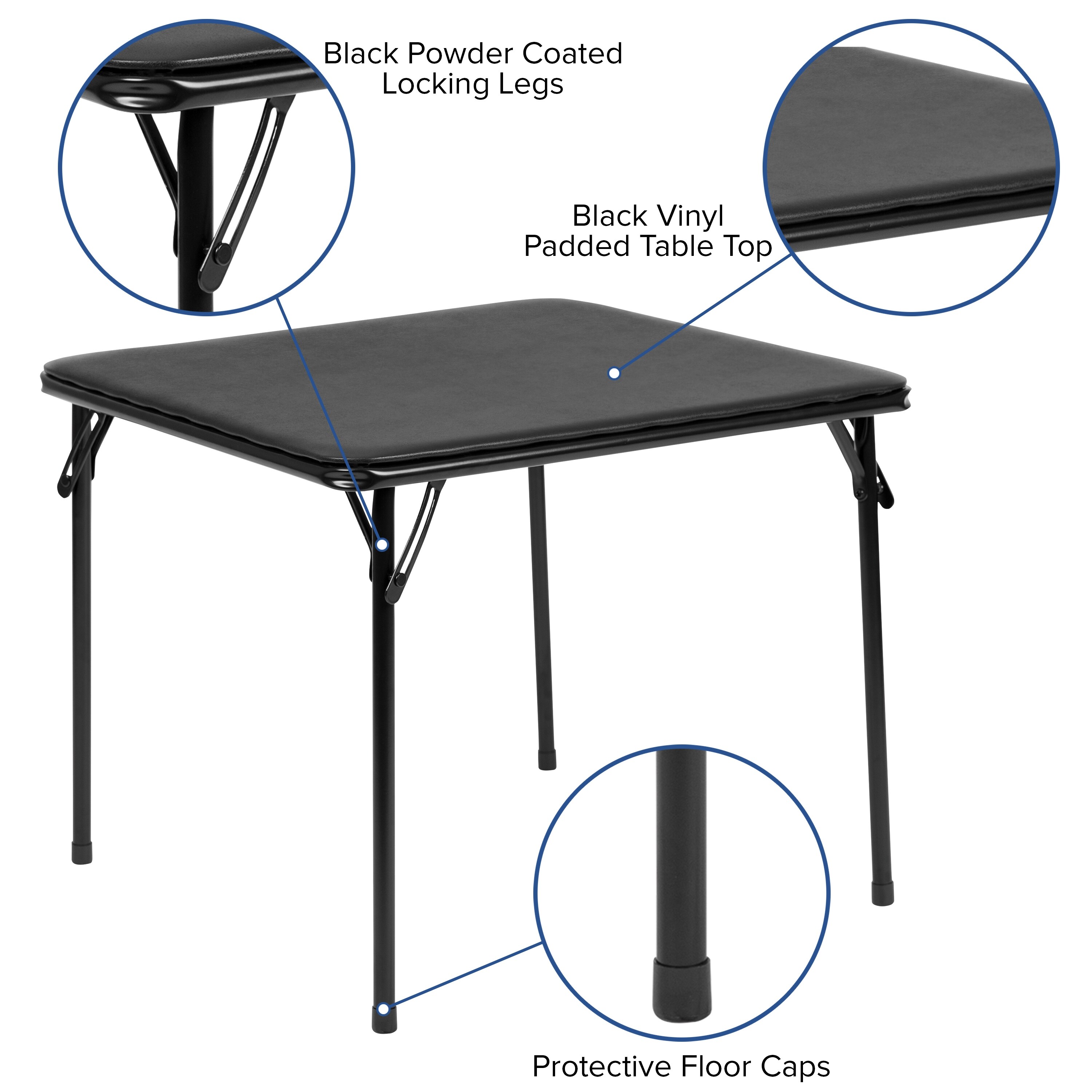Kids foldable 2025 table and chairs