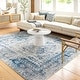 preview thumbnail 22 of 46, Livabliss Evry Vintage Heriz Area Rug Sky Blue - 10' x 14'