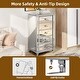 preview thumbnail 7 of 16, 5-Drawer Mirrored Accent Dressers Chest of Drawers