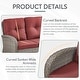 preview thumbnail 24 of 68, Outdoor Swivel Rocker Chairs with Sofa Table