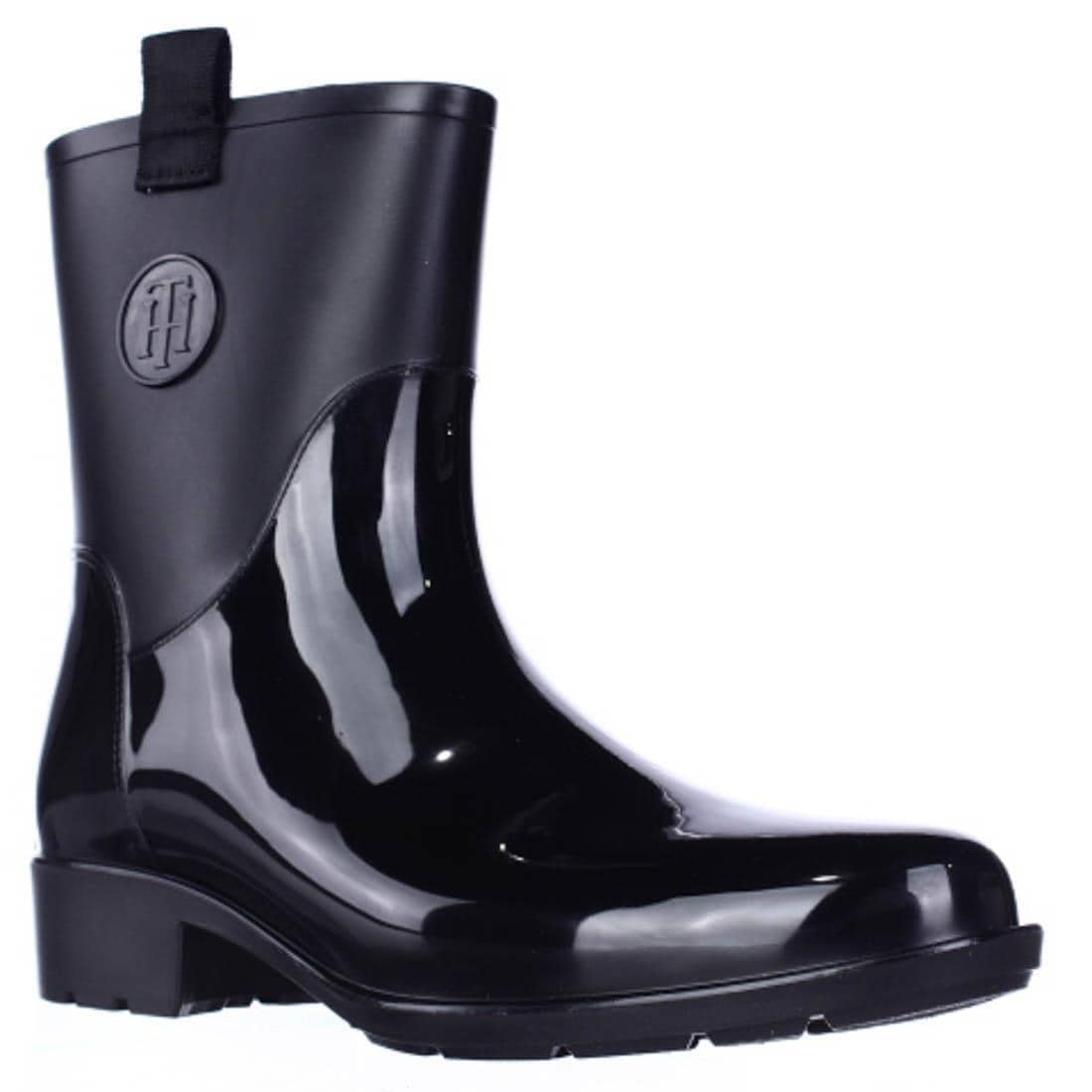 tommy hilfiger ankle rain boots