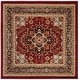 preview thumbnail 52 of 50, SAFAVIEH Lyndhurst Feryal Traditional Oriental Medallion Rug 6' x 6' Square - Red/Black