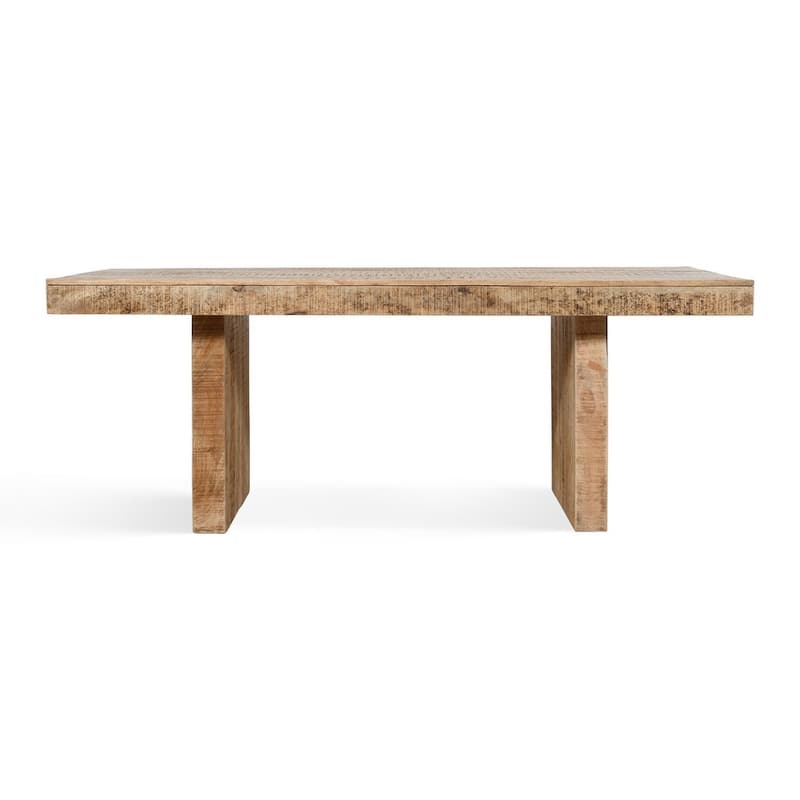 Timbergirl Handmade Solid Mango Wood Dining Table - 80"