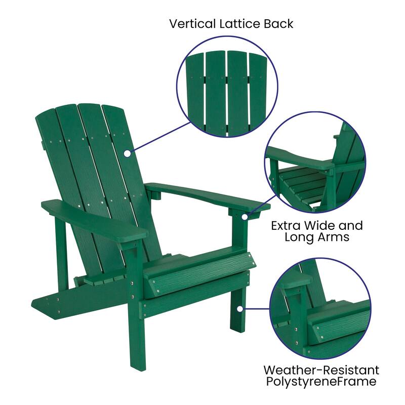Star and Moon Fire Pit with Mesh Cover & 4 Poly Resin Adirondack Chairs