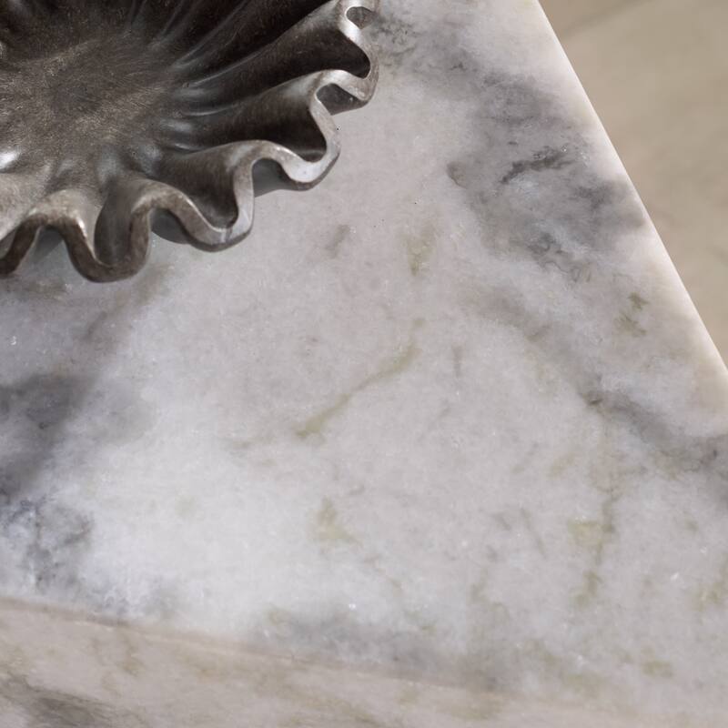 SAFAVIEH Couture Leahbryanna Triangle Drink Table - 12"W x 10"D x 20"H