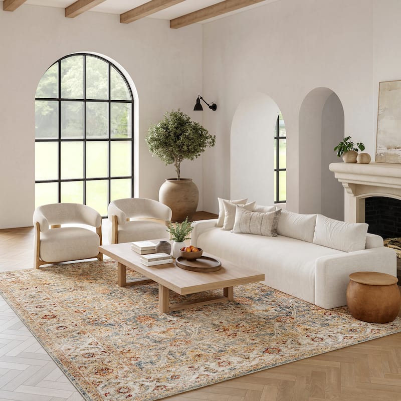 Nourison Petra Traditional Persian Floral Area Rug