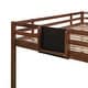 preview thumbnail 11 of 12, Full Size All-in-One Wood Loft Bed w/ Slide, Stair & Chalkboard Creative Platform Bed Frame for Kids, Teens, Girls, Boys, Walnut