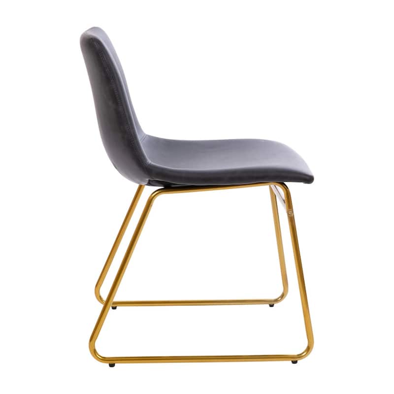 18 Inch Indoor Dining Table Chairs, LeatherSoft Upholstery-Set of 2