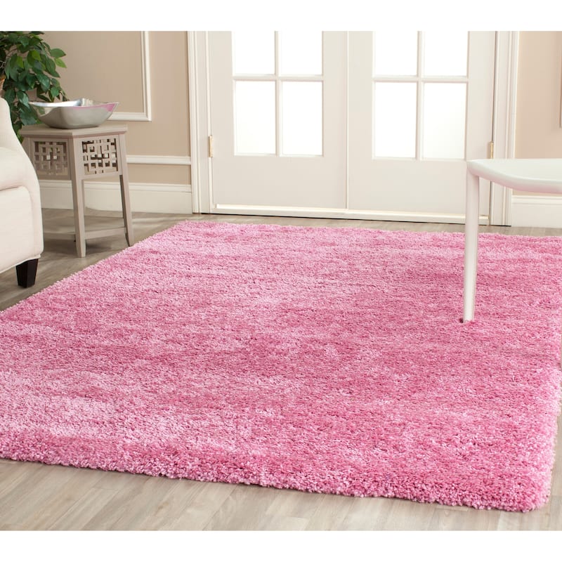 SAFAVIEH California Premium Shag Izat 2-inch Thick Area Rug - 5'3" x 7'6" - Pink