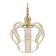 preview thumbnail 6 of 15, Crystal Bead Crown Decor Centerpiece Accent Piece Tabletop