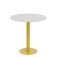 preview thumbnail 12 of 17, Tall Round Bistro Pub Table Sintered Stone Top BarTable
