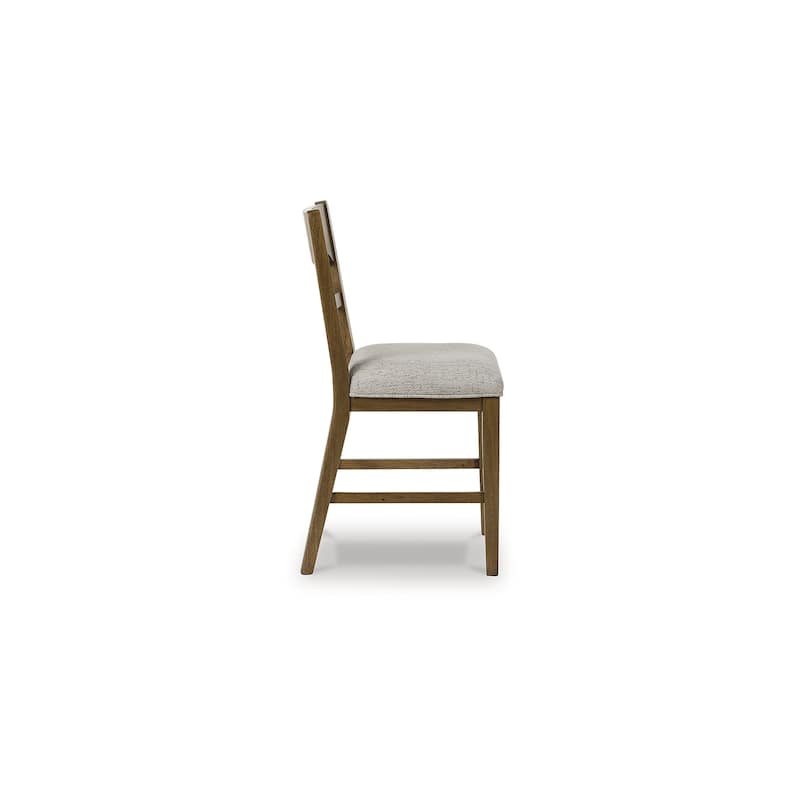 Signature Design by Ashley Cabalynn Brown/Beige Counter Height Bar Stool (Set of 2) - 20"W x 24"D x 42"H