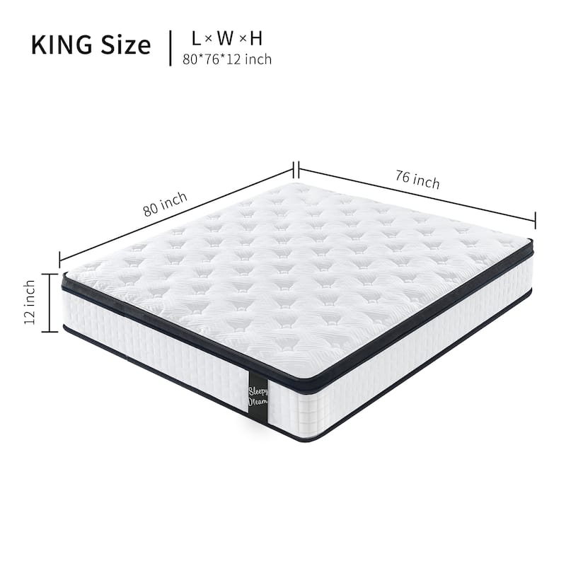 Memory Foam Mattress Individual Pocket Spring Hybrid Mattress