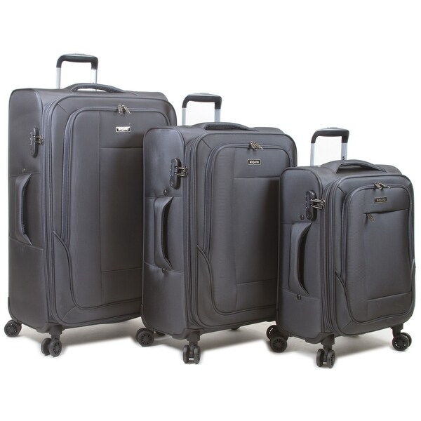 Dejuno Travelers Softside Spinner 3 Piece Luggage Set - Bed Bath