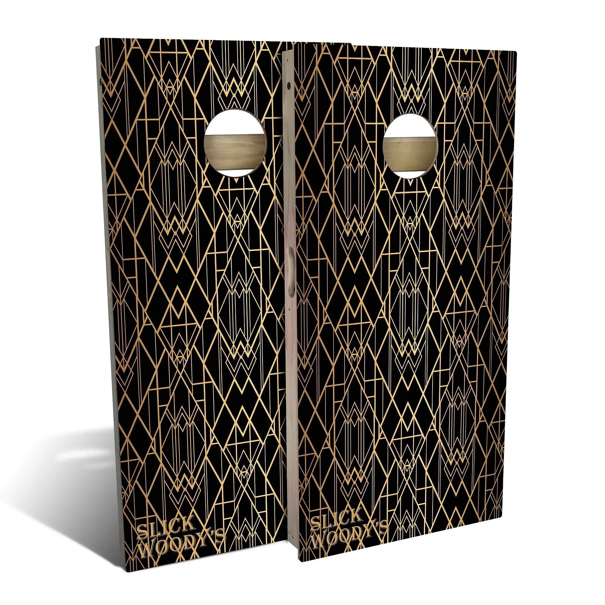 Art Deco Outdoor Cornhole Board Set