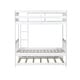 preview thumbnail 9 of 17, Twin Over Twin Rubber Wood Bunk Bed with Trundle
