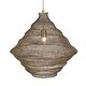 preview thumbnail 8 of 9, Uttermost Sigh Woven Brass 1 Light Pendant - N/A