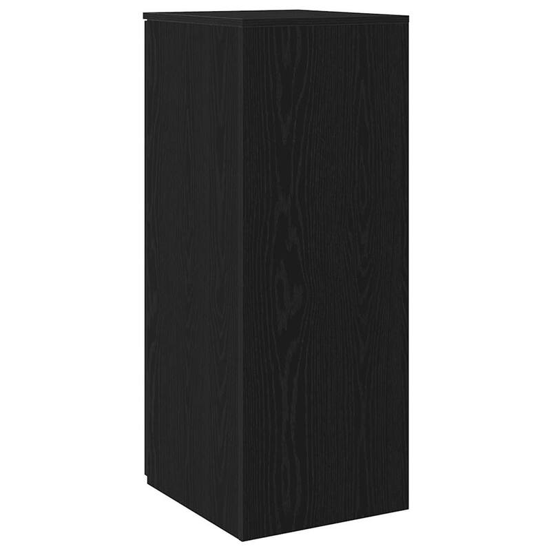 vidaXL Storage Cabinet Black Engineered wood Compact Storage Cabinet - 17.7 x 15.7 x 40.7 in
