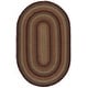 preview thumbnail 128 of 146, SAFAVIEH Handmade Braided Chandrima Cotton Rug 4' x 6' Oval - Brown/Rust