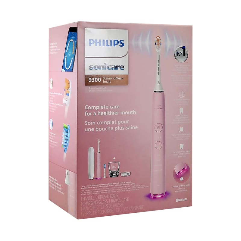 2x Philips Sonicare 9300 Series DiamondClean Electric Rechargeable Toothbrush #HX9903/25 - Pink