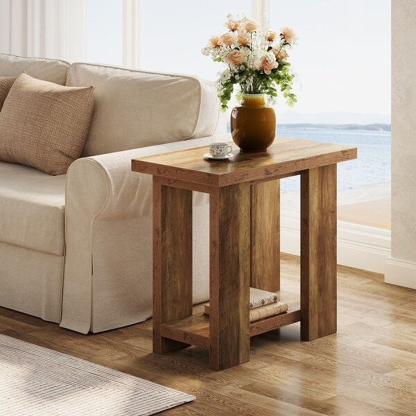 H&O×Nowell Silde-SideShelf 25 25.59'' Tall Side Table with Open Shelf - Bed Bath & Beyond - 43011244
