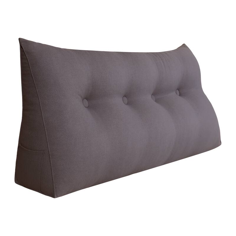 WOWMAX Bed Rest Wedge Reading Pillow Headboard Back Support Cushion