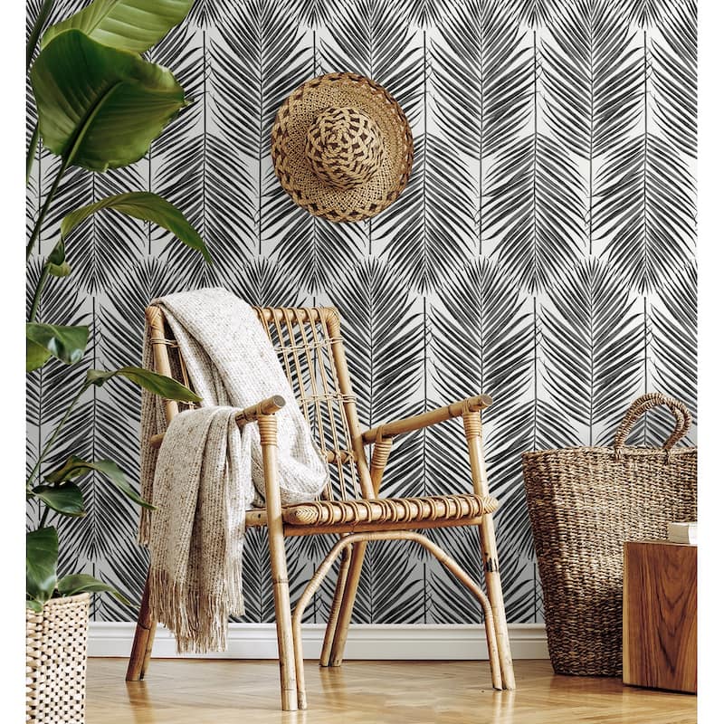 Seabrook Designs Marina Palm Non-Woven Unpasted Wallpaper