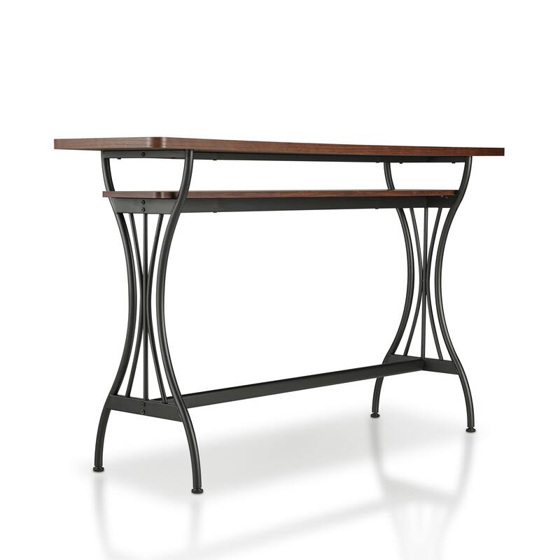 DH BASIC Industrial 60-inch Metal 1-Shelf Counter Height Table by Denhour