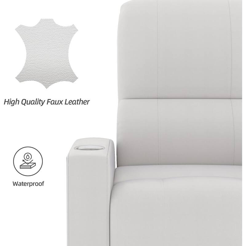 AECOJOY Power Glider Recliner Chair Nursery Glider Chair Single Sofa