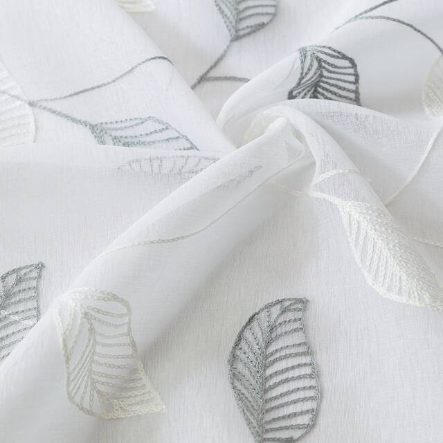Lyndale Clarita Embroidered Sheer Curtain
