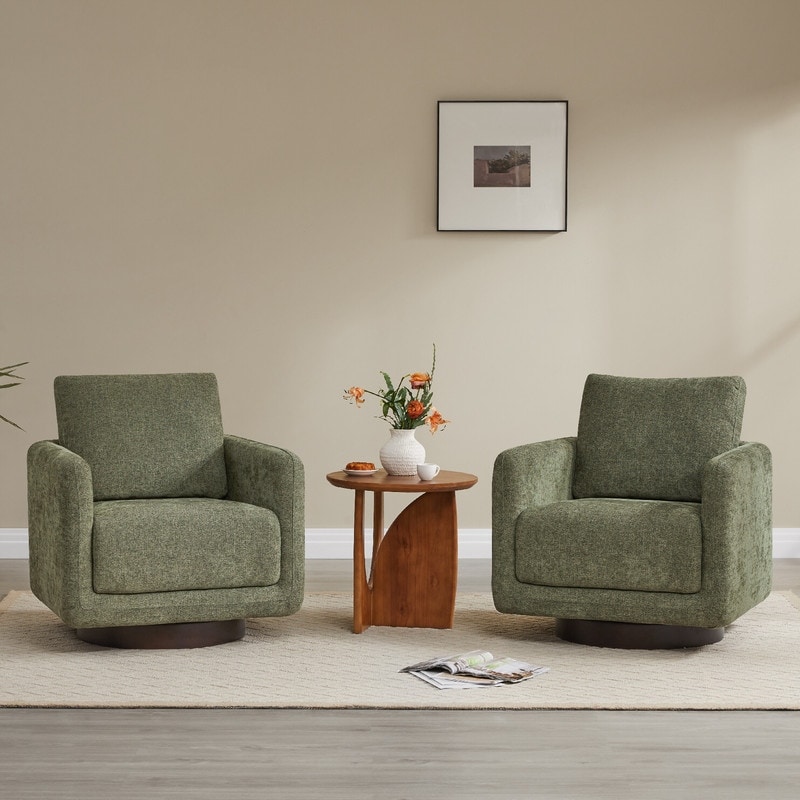 Rebecca Swivel Accent Chair with Cushion - Modern Style