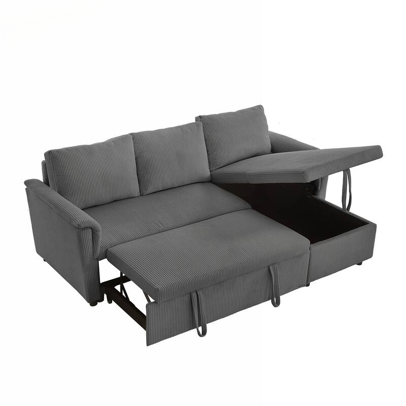 Versatile Convertible Sectional Sofa with Storage and Adjustable Backrest for Ultimate Comfort