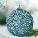 preview thumbnail 1 of 2, 4" Glitter Metallic Mini Bead Ball Ornament Set of 6