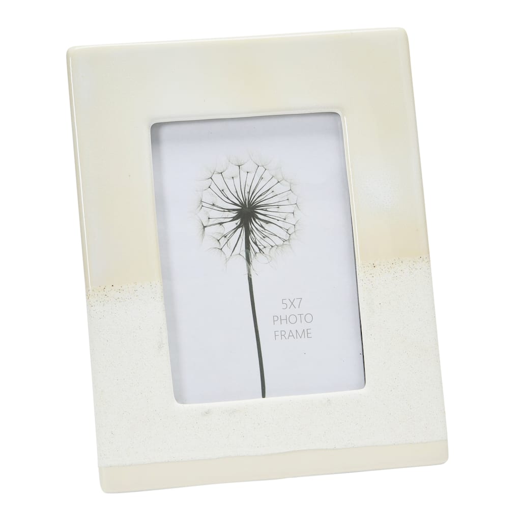 Stoneware Photo Frame, Reactive Glaze