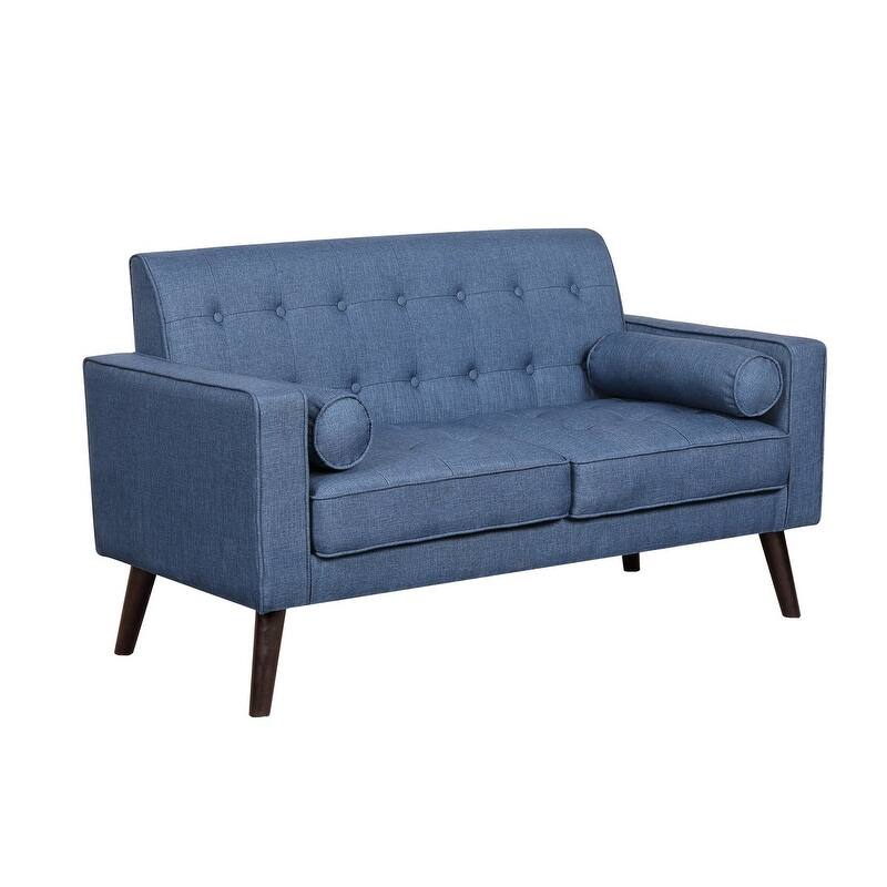 Valadez Mid-century Modern Tufted Upholstered Loveseat