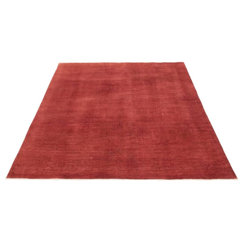 ECARPETGALLERY Hand-knotted Vibrance Coral Wool Rug - 7'10 x 9'9