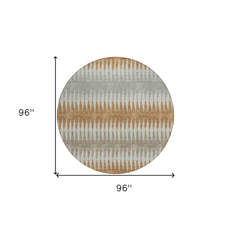 HomeRoots Striped Transitional Rectangle Outdoor Rug