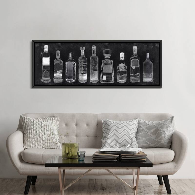 iCanvas "Bar Cart" by Natalie Carpentieri Framed Canvas Print