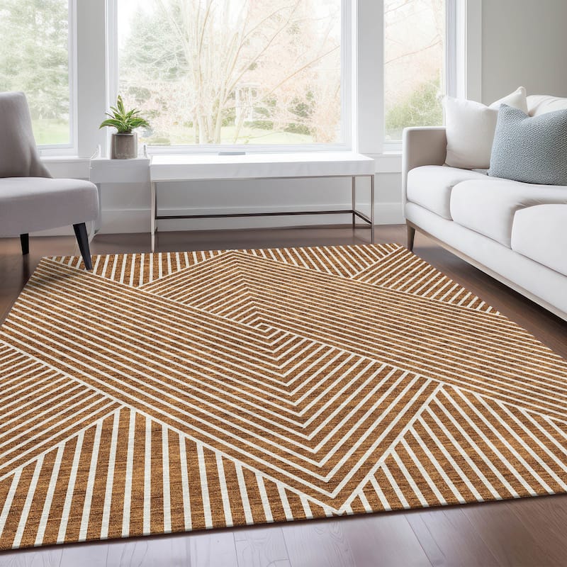 Premium Washable Super Soft Modern Geo Mayfield Rug