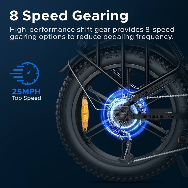 20 in High-Performance Full Suspension Folding Electric Bicycle