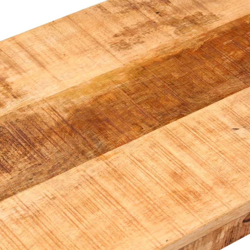 vidaXL Bench Steel Wooden Outdoor Bench 43.3"/63" Solid Mango/Reclaimed Wood