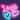 Galerie Wallcoverings Kids and Teens Collection Pink Neon Love 6-Panel Wall Mural
