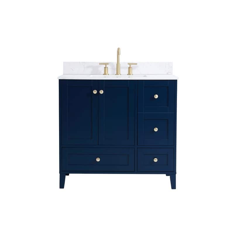 Elegant Lighting VF18036-BS Sommerville 36" Free Standing Single Basin