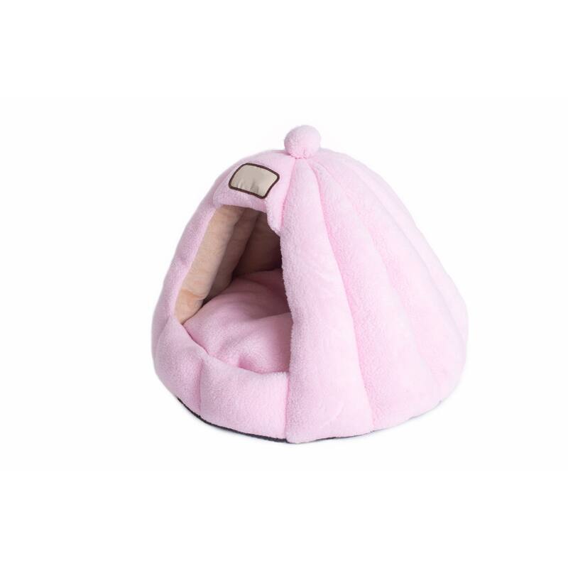 Cat Bed Soft PInk - 18"(L) x 18"(W) x 16"(H)