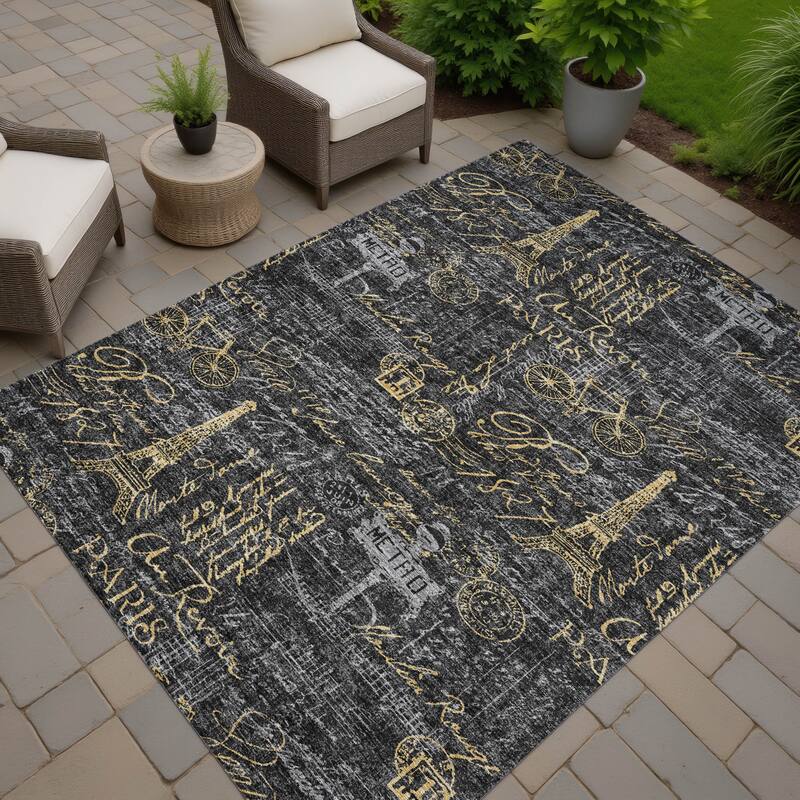 Machine Washable Indoor/ Outdoor Paris Chic Chantille Rug