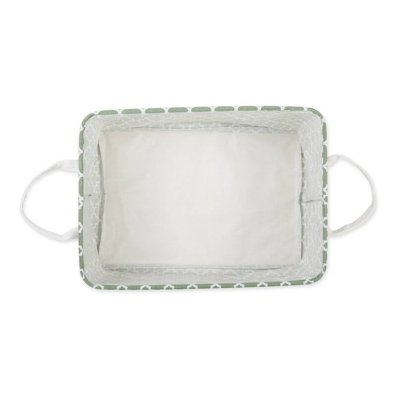 Cotton Polyester Laundry Bin Lattice Rectangle (Set of 2)