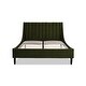 preview thumbnail 52 of 202, Aspen Mid-Century Modern Performance Fabric Low Profile Upholstered Platform Bed