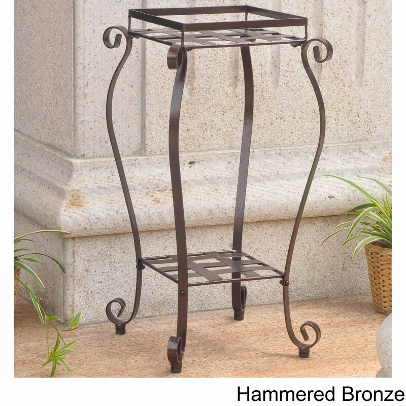 Mandalay Square Iron Plant Stand