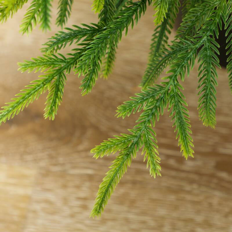 2PCS Christmas Tree, 4 ft Norflok Pine Xmas Tree with 133 Molded Tips and Pot Base