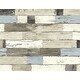 preview thumbnail 3 of 1, Seabrook Designs Reclaimed Faux Planks Unpasted Wallpaper 27 in. W x 27 ft. L - Baby Blue & Driftwood